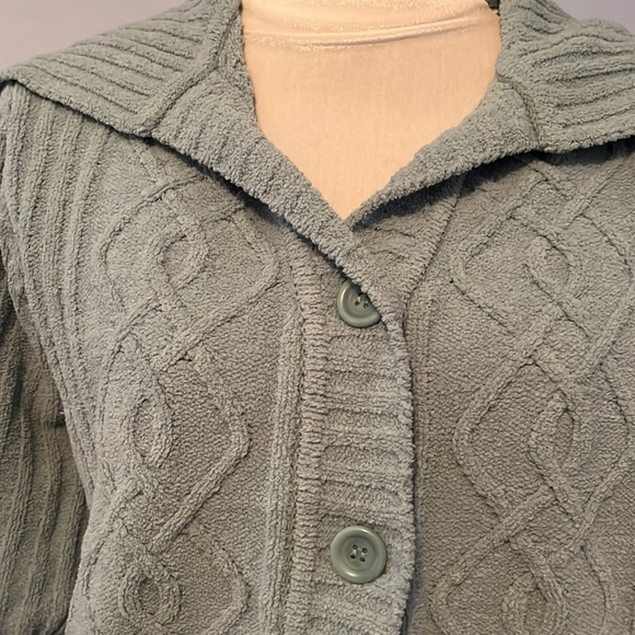 Sonoma mint green button up sweater, size XL, $13 - Picture 2 of 6
